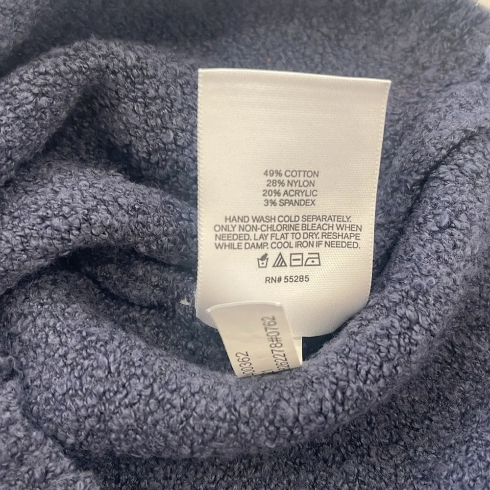 Express Turtleneck Sleeveless Fitted Sweater in Slate Blue -Small - Picture 9 of 10